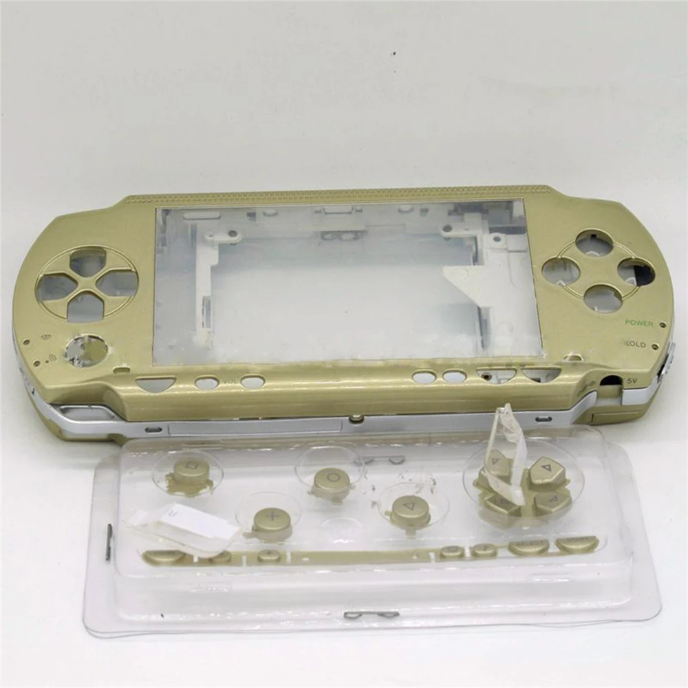 Чехол накладка с кнопками для игрового контроллера консоли Sony PSP 1000 комплект