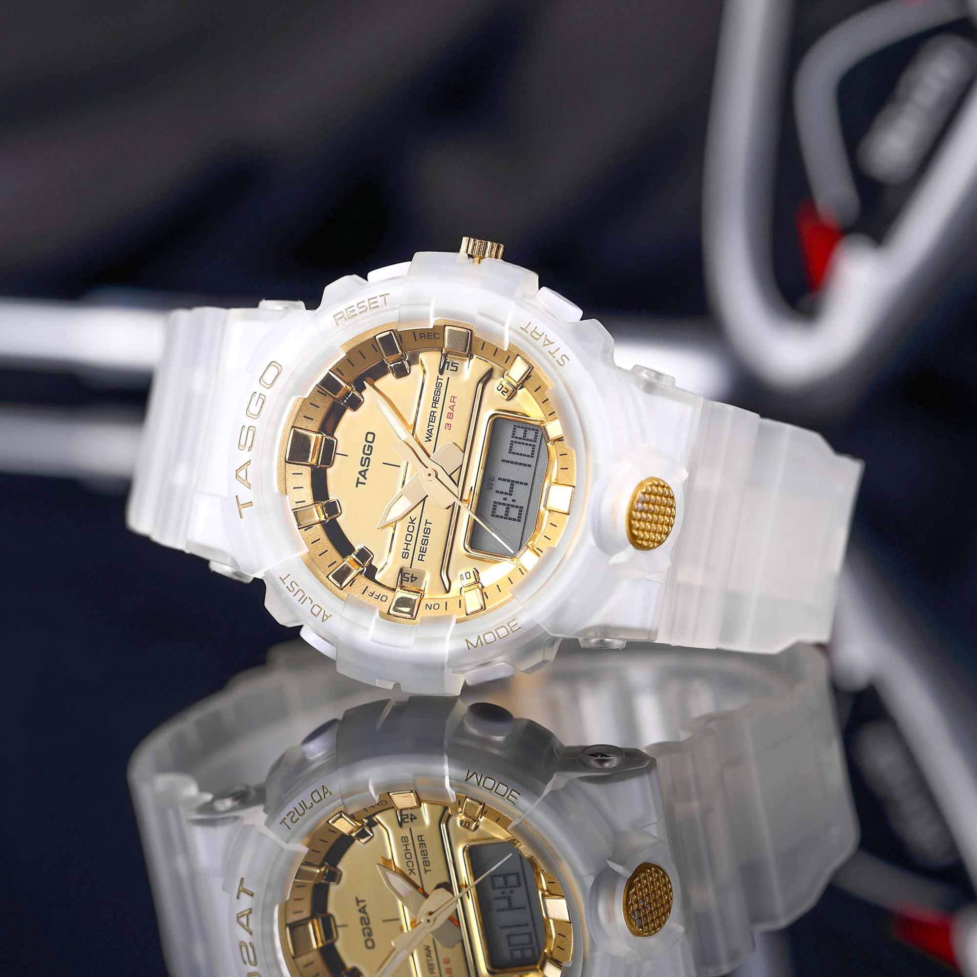 

TASGO Sports Women Watch LED Digital Quartz Watches Fashion Casual Multifunction Waterproof Wristwatches Gifts for Clock Women