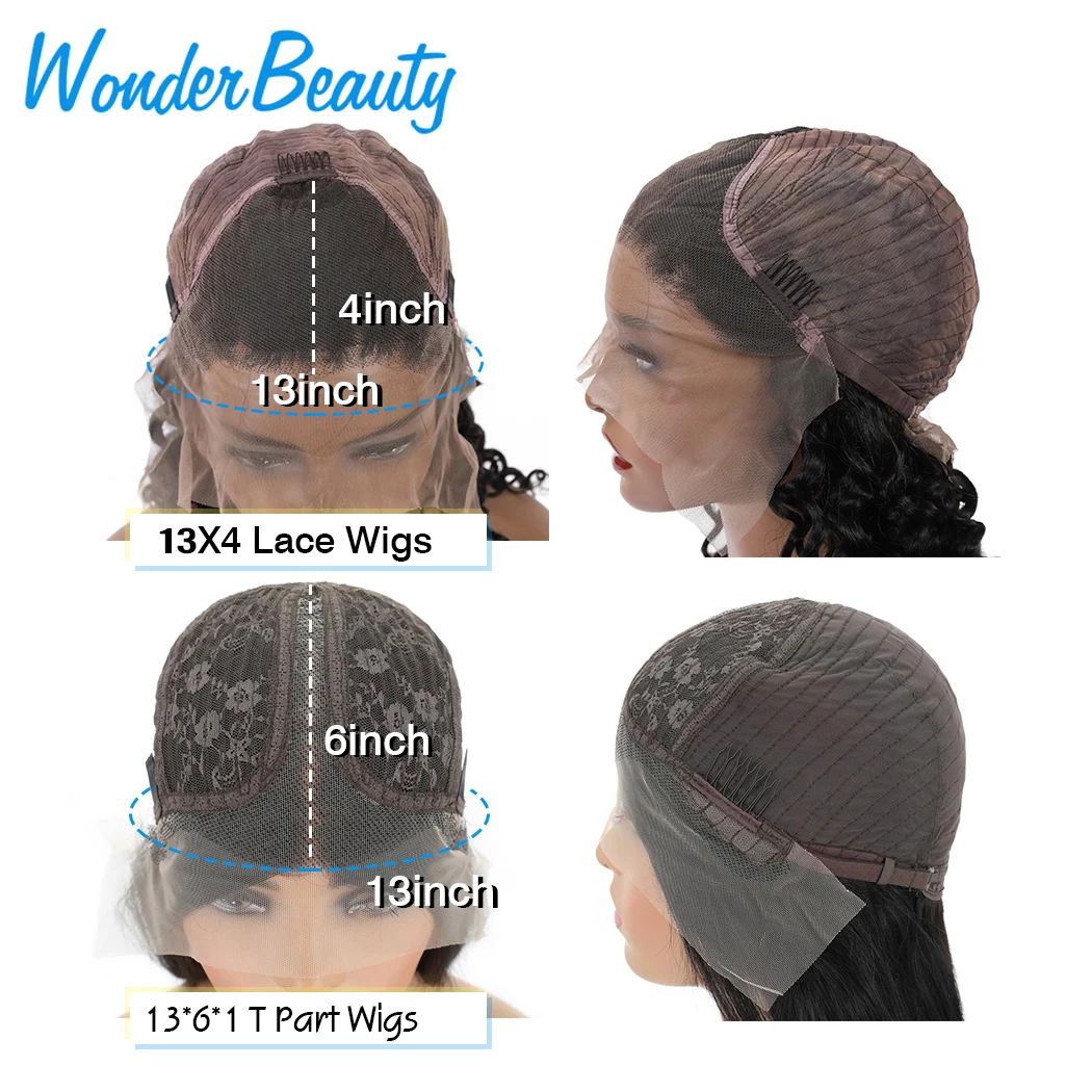 Парики из человеческих волос с волнистым кружевом 13x6 прозрачные перуанские