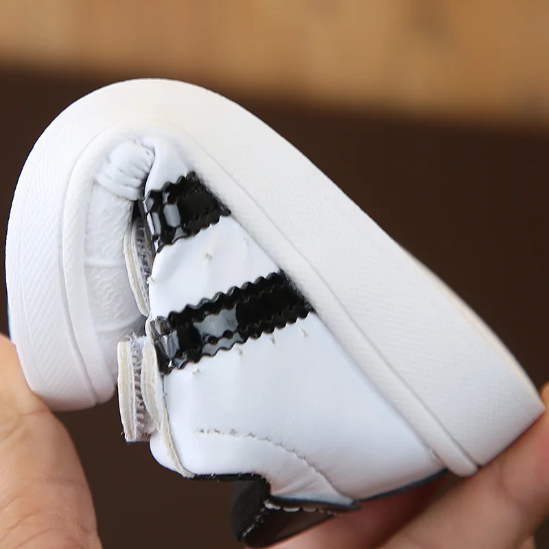 

Boys Sneakers For Kids Shoes Baby Girls Toddler Shoes Fashion Brand White PU Casual Light Soft Sport Running Children's Shoes