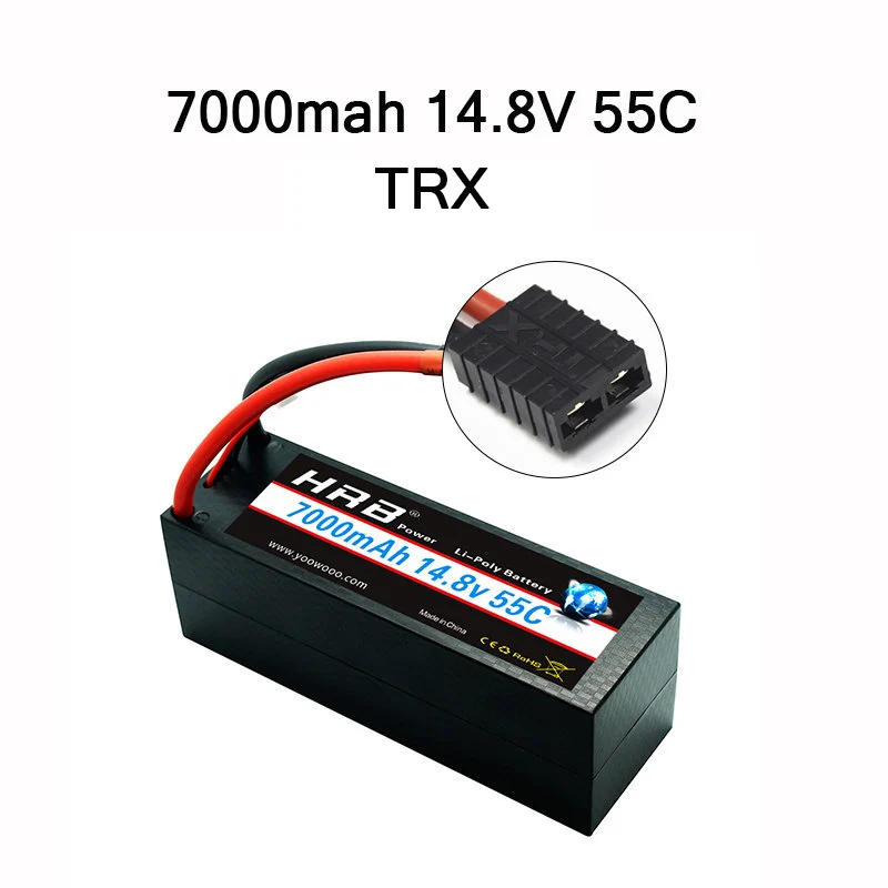 Hrb RC Lipo 1 S 2 S 3 S 4S 5S 3,7 V 7,4 V 11,1 V 14,8 V 18,5 V Батарея 1500 mah 2200 mah 3300 mah 4200 mah 5000 mah 5200 mah 6000 mah 10000 mah - Цвет: 4S 7000MAH 55C TR HC