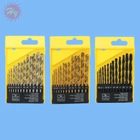 1 set model tool 13 pieces 1 5 6 5 mm drill tip set twist drill set for rc model accessories silverglodblack color