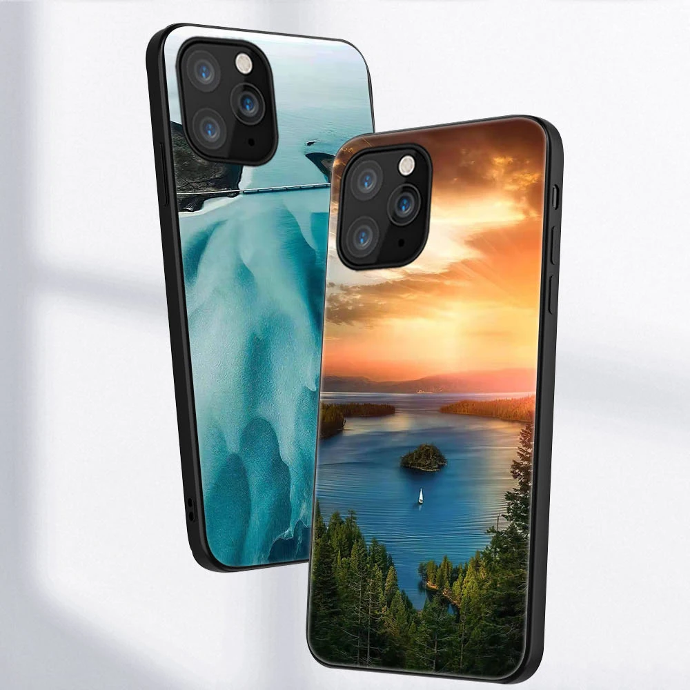 

Sea Starry Case For iPhone 11 12 Pro Max Mini Cover for iPhone X XR XS MAX 7 8 6 6S Plus 5 SE 2020 Soft Silicone TPU Phone Funda