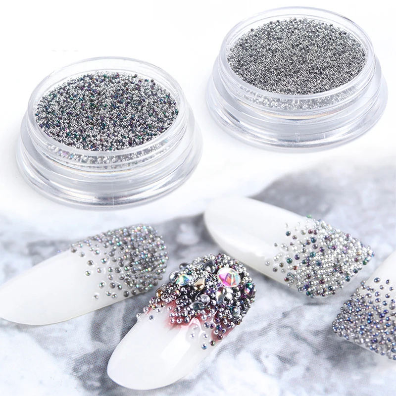 

Gorgeous Nail Art Rhinestones Mixed Silver Round Pointed Bottom Drill 3D Glitter Diamonds Design Pixie DIY Manicure Accessory