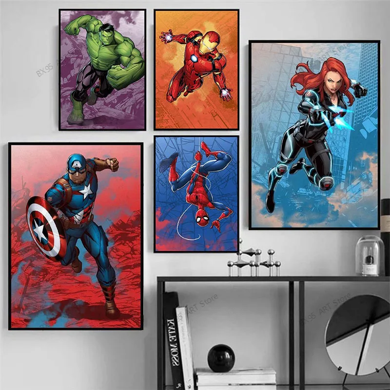 

5D алмазная живопись Marvel Мстители, Алмазная мозаика, Капитан Америка, Человек-паук, наборы для вышивки крестиком, домашний декор, рождественс...