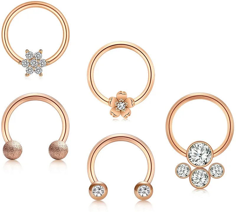 Серьги Daith из хирургической нержавеющей стали для женщин и девушек|Украшения