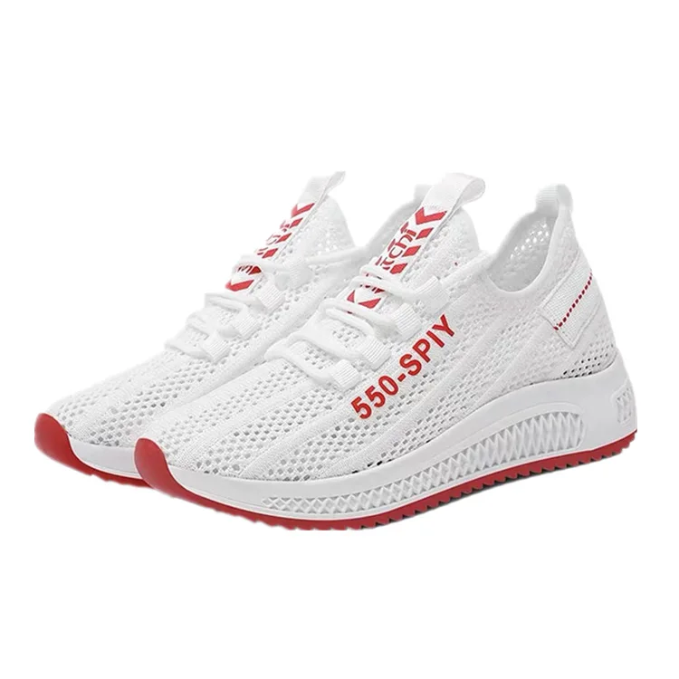 

Summer 2021 new women's leisure net top small white shoes sports shoes breathable running shoes women's shoes