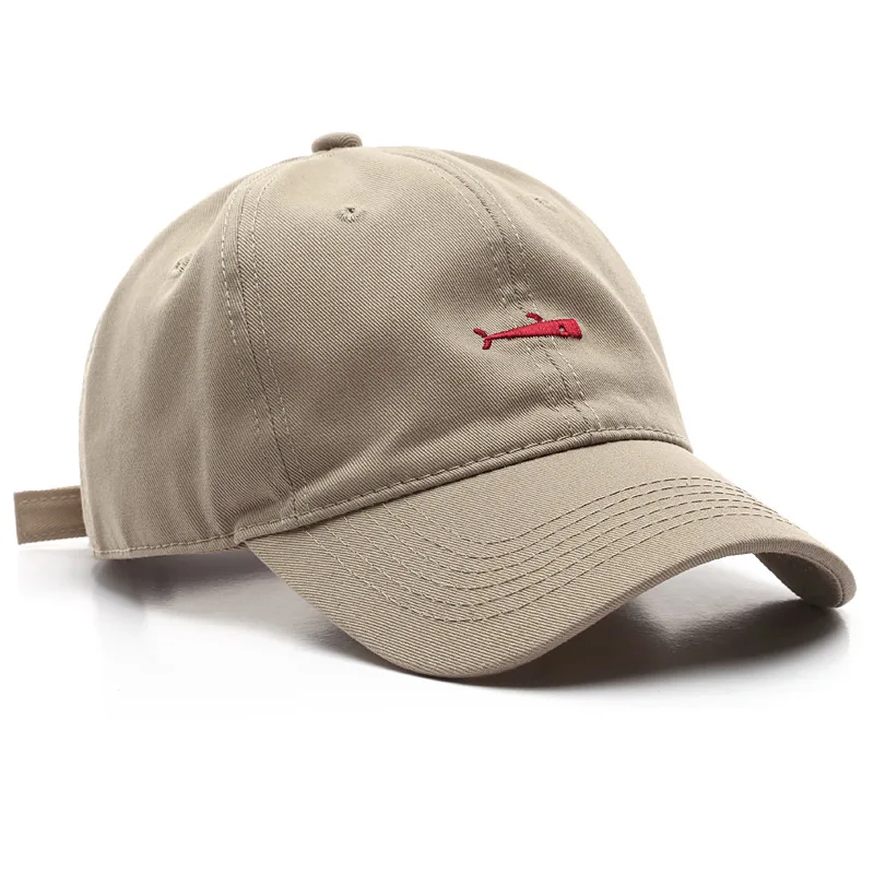 

Korean version simple fish embroidered cap fashion leisure sports men's and women's sunscreen hat