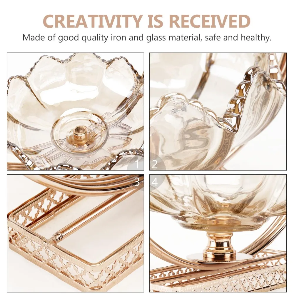 

1Pc Nordic Simple Fruit Tray Creative Modern Snack Holder for Home Light brown