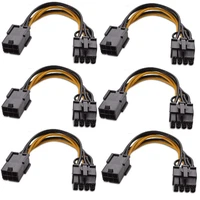 pcie 6pin to 8pin adapter pci e 6 pin male to 8 pin female converter for pci express 8pin powered gpu video card