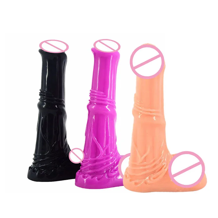 FAAK огромный животный конский дилдо Пенис с присоской Мягкие силиконовые