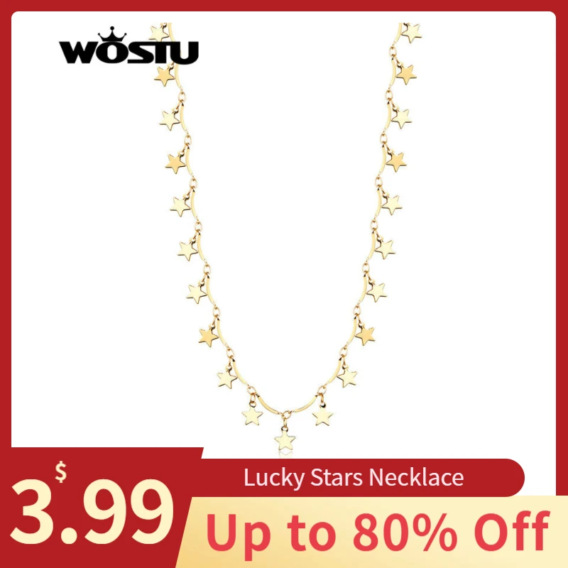 Женское колье с подвеской в виде звезды на удачу золотистого цвета | Украшения и
