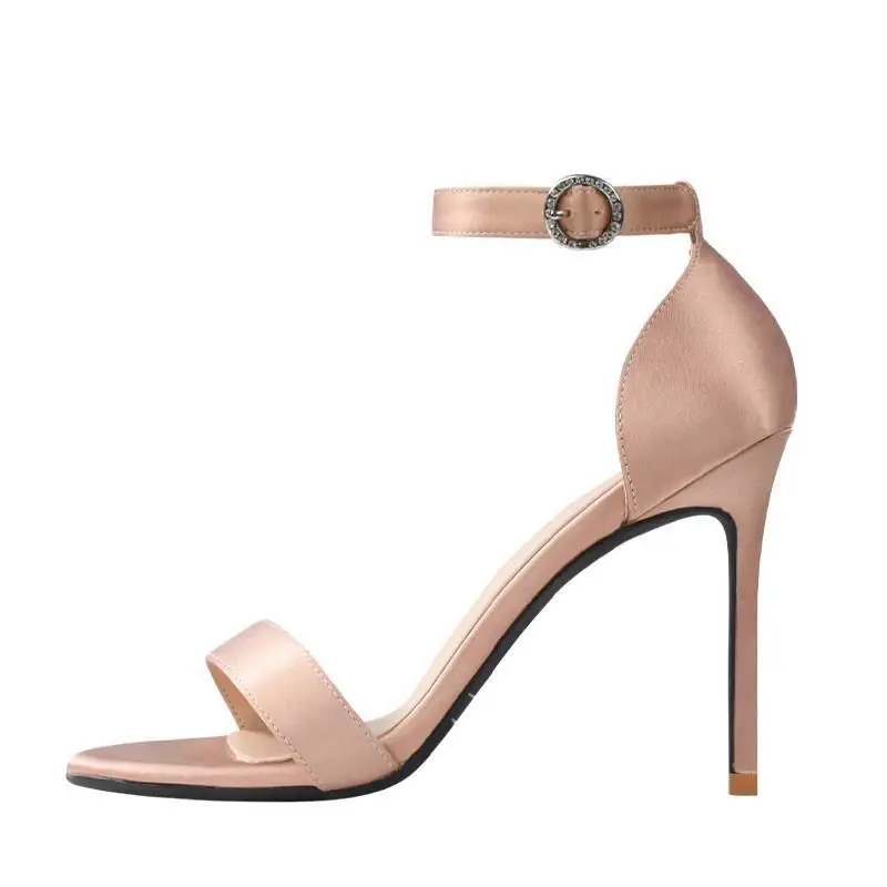 

Summer Shoes Ankle Strap Sexy Sandals Woman High Heels Sandal Size 33 43 Buckle Thin Heel Elegant Fashion Women's Shoes