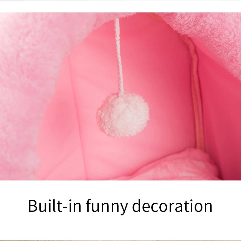 Моющаяся кровать для питомцев кошек маленьких средних домашних мягкое гнездо