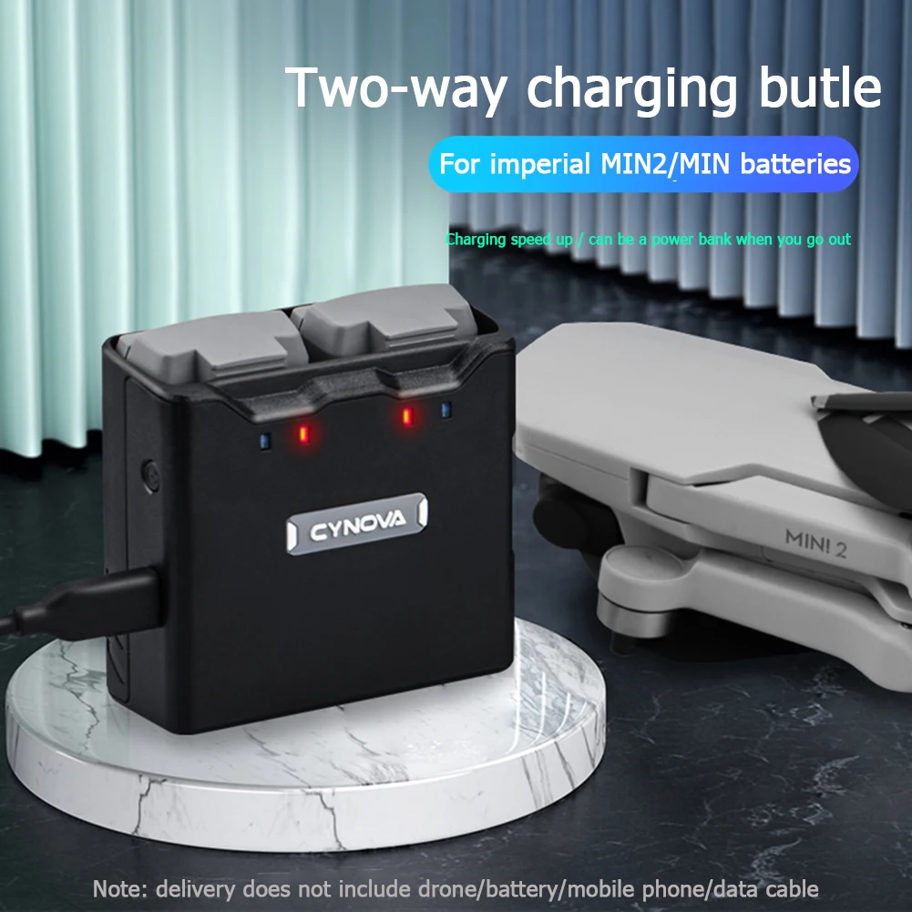 

Конвертер внешнего аккумулятора для дрона, аксессуар для двухсторонней зарядки, зарядное устройство для Mavic Mini 2 Mini Charge 2