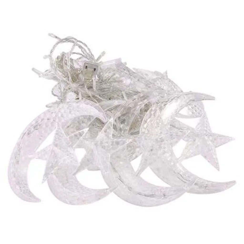 

LED Light String Ramadan Festival Bright Stars Curtain Lights Decorative Home Bedroom Creative Decoration Moon String Light