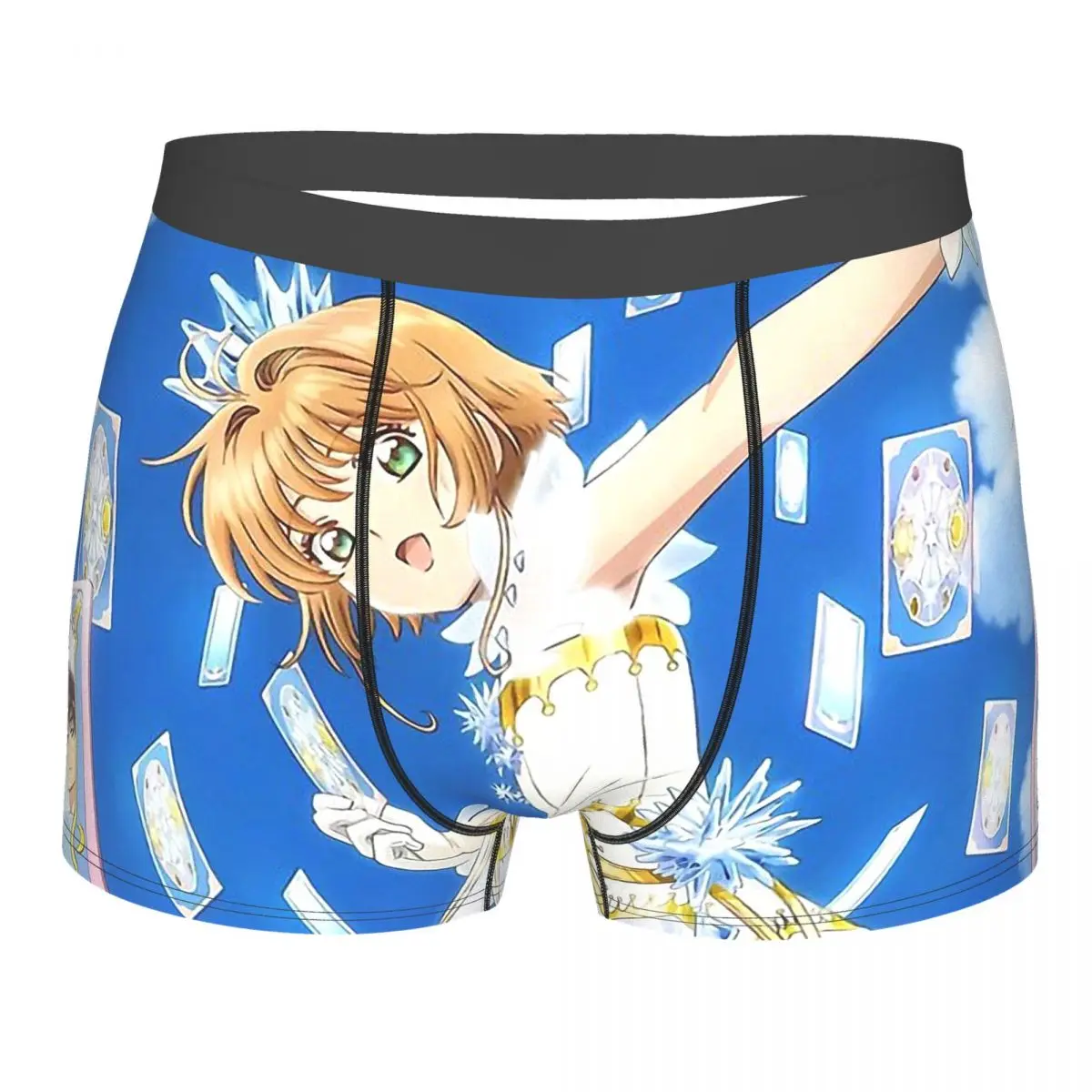 

In Blue Cardcaptor Sakura Sakura Kinomoto Anime Underpants Cotton Panties Male Underwear Ventilate Shorts Boxer Briefs