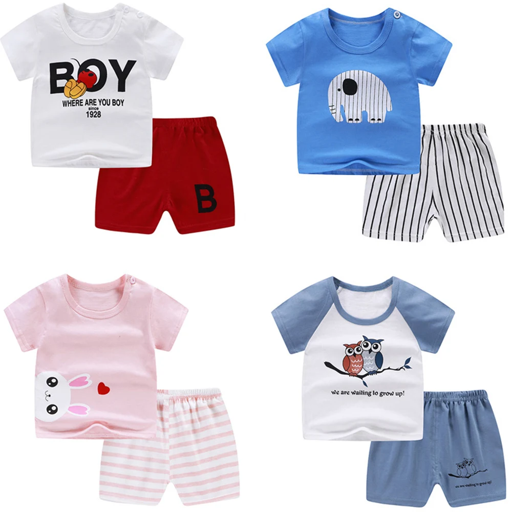 

Baby clothing anime clothes baby boy sets Suit for girls cartoon t shirt+Shorts Sets baby boy clothes Cotton Sports Kids Suit