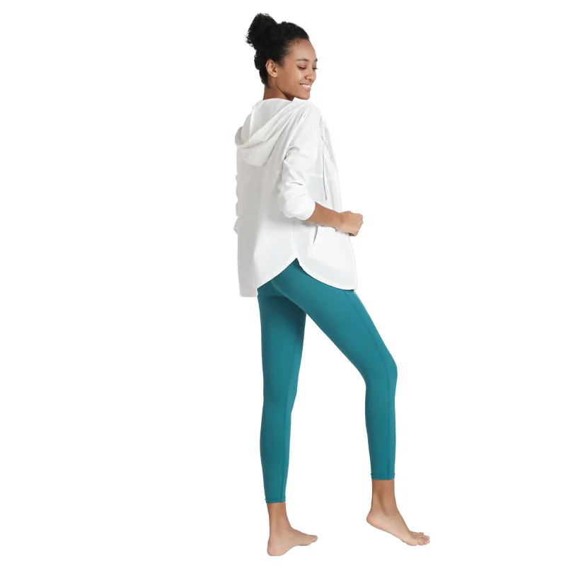 

Lulu Spring Sports Outfit Women's Workout Clothes Running Top Breathable Quick-Drying Yoga Clothes Three-Piece Long Sleeve