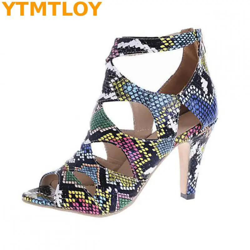 Летние сетчатые сандалии с открытым носком привлекательные туфли на высоком