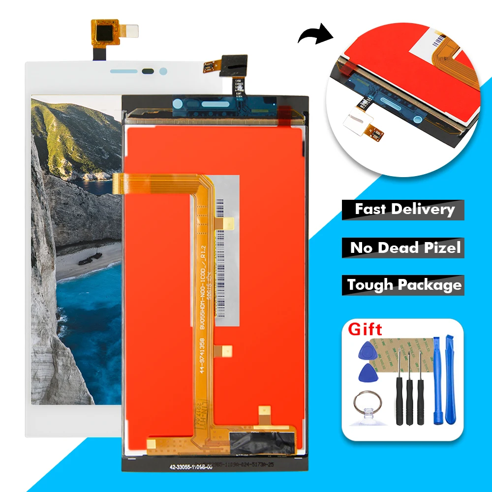 Дисплей AAA для Wiko Ridge Fab 4G ЖК-дисплей сенсорный экран дигитайзер стеклянная панель