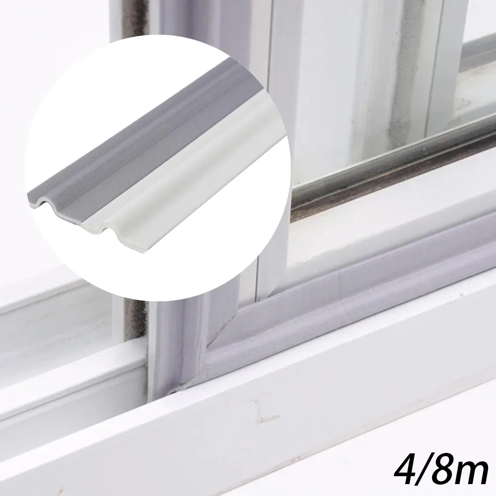 

1 Pcs Sealing Strip Sliding Door Window Sealing Strip Sound Insulation Steel Aluminum Alloy Window Household Door Gap Wind Strip