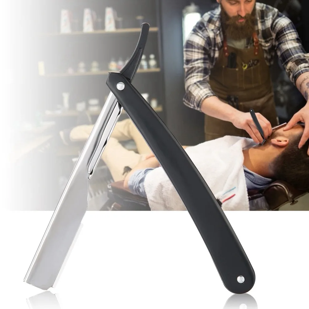 Парикмахерская бритва машинка для стрижки волос с прямыми краями складное