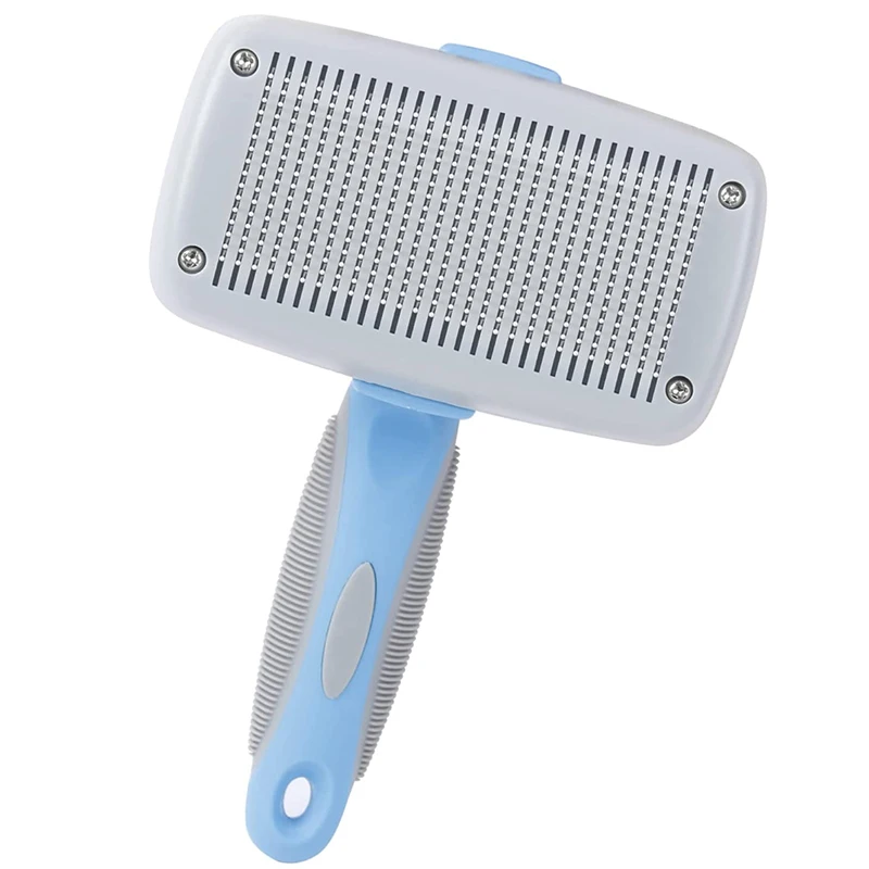

Dog Brush, Self Cleaning Slicker Brush - Gently Removes Loose Undercoat,Mats And Tangled Hair,Pet Grooming Brush