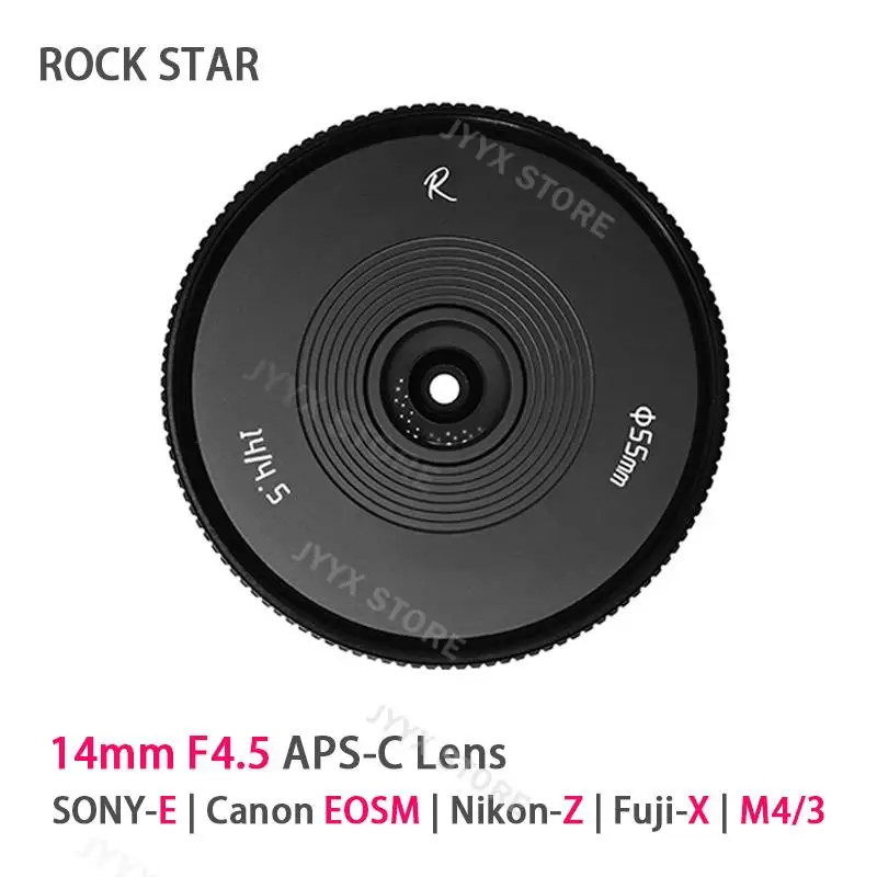 Объектив ROCKSTAR 14 мм F4.5 для фотоаппаратов Sony E Nikon Z Fuji X Canon APS-C M4/3 A7R3 GH4 XT3 M50 Z6 Z7 |