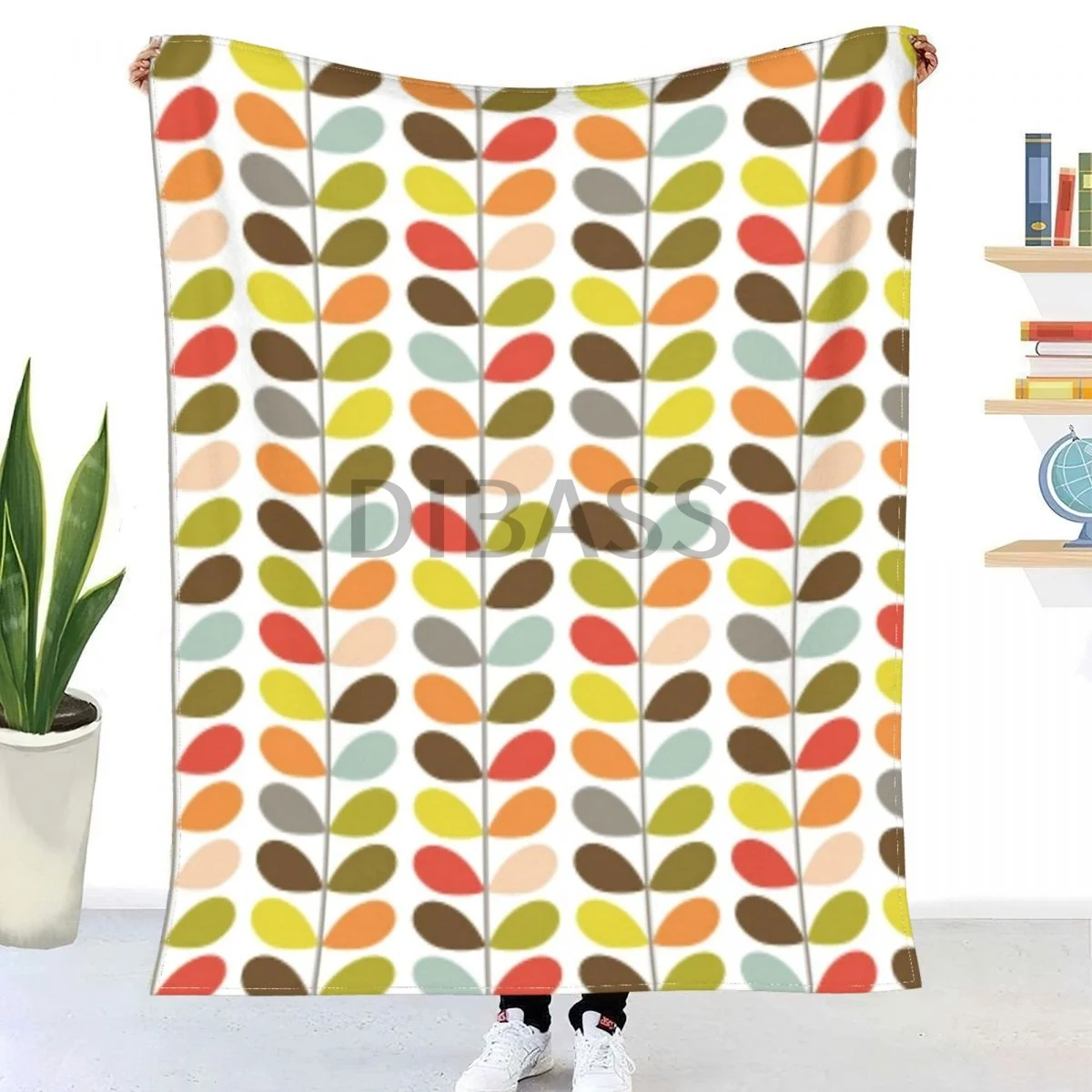 

Одеяло Orla Kiely с несколькими стеблями, Фланелевое покрывало с 3D принтом