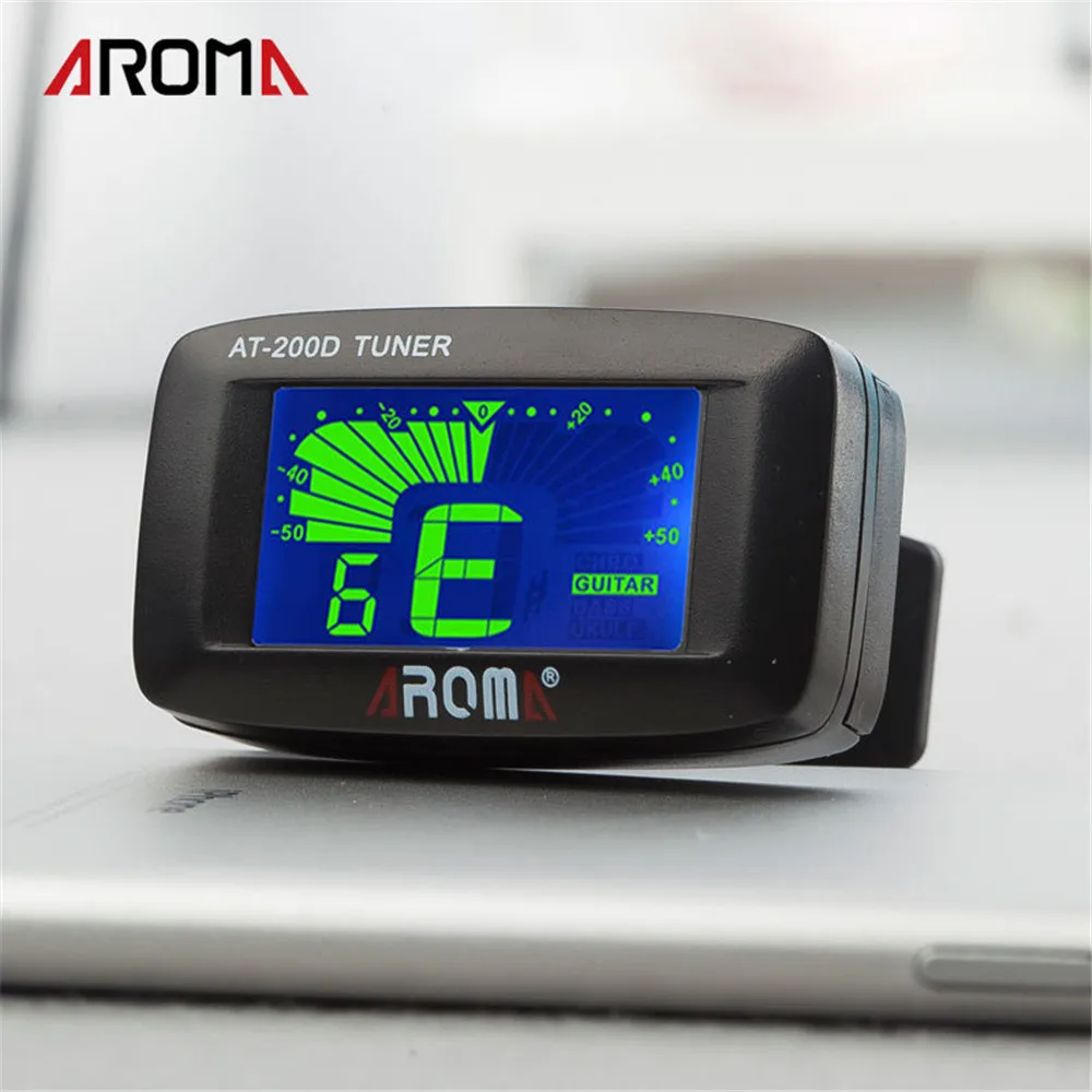 clip auf gitarre tuner mit digital chromatic lcd universal für elektrische akustische gitarre bass ukulele violine banjo tragbare tuner free glob