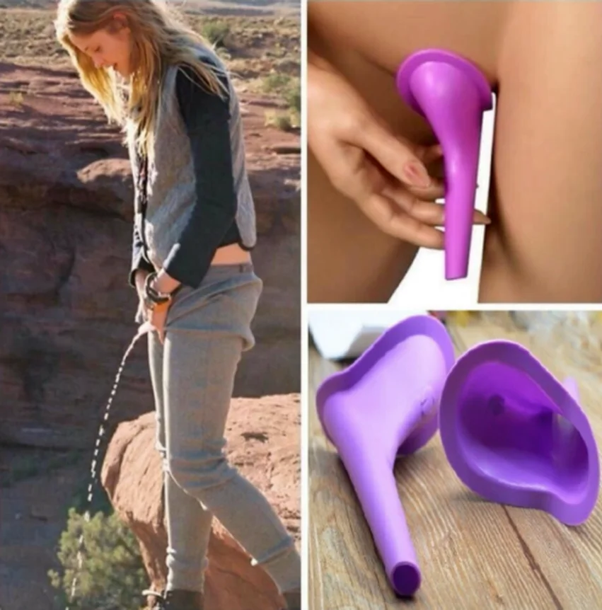 1pcs New Design Women Urinal Soft Silicone Urination Device Travel Outdoor Camping Stand Up Pee Female Urine Toilet | Спорт и