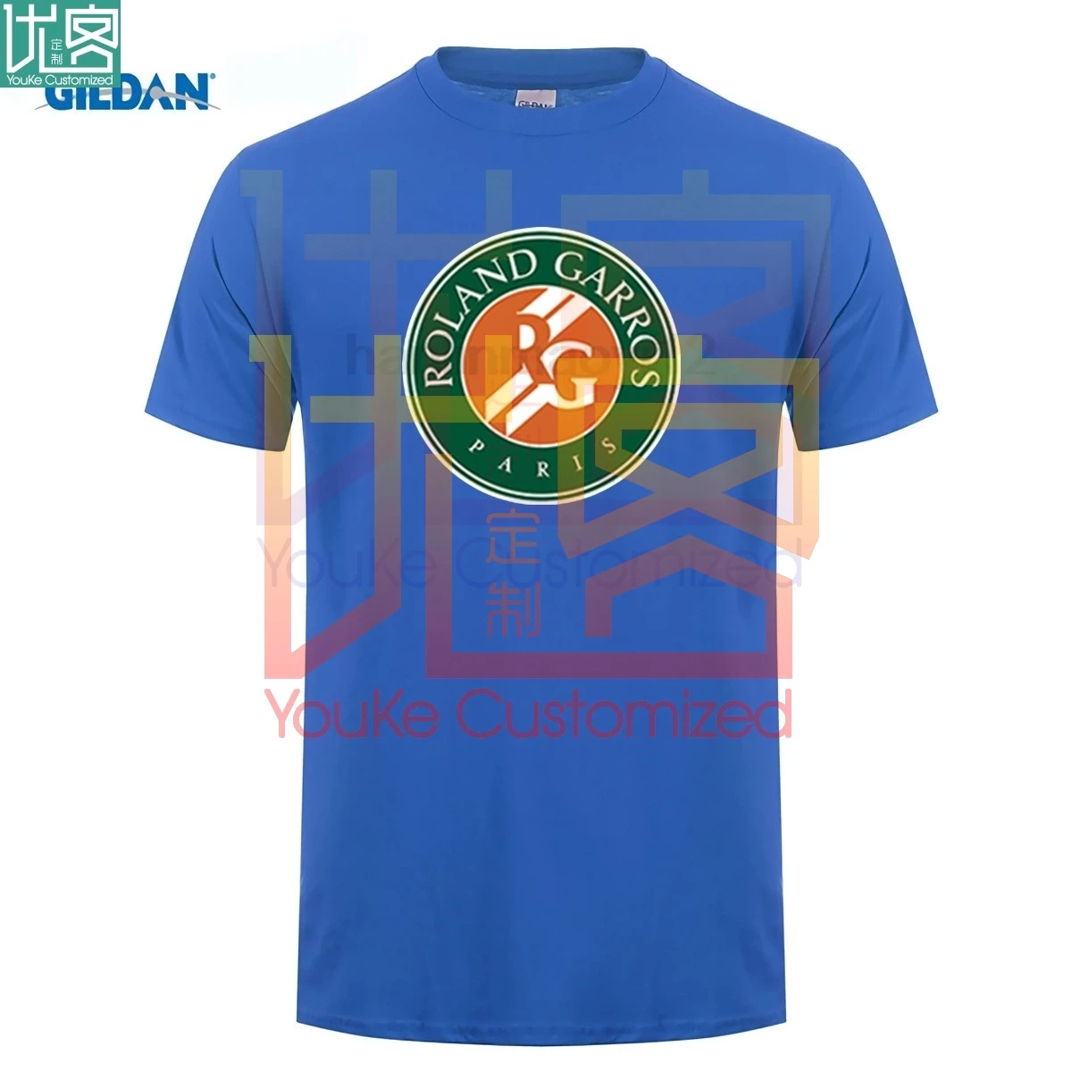 Французский открытый стадион футболка с коротким рукавом из красной глины Roland