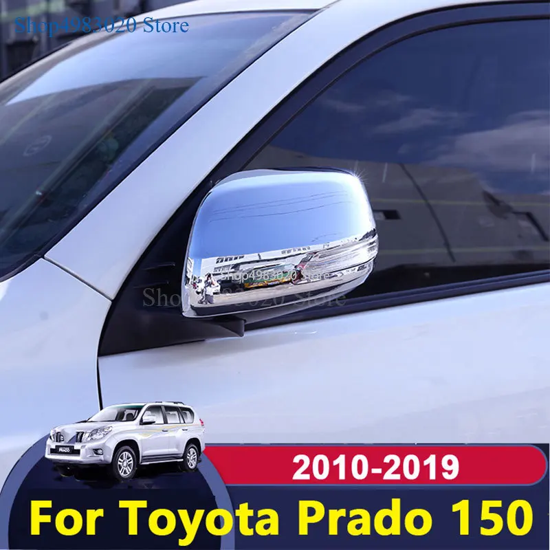 Боковое зеркало заднего вида для Toyota Land Cruiser Prado 150 FJ150 2010 2018 2019 хромированная
