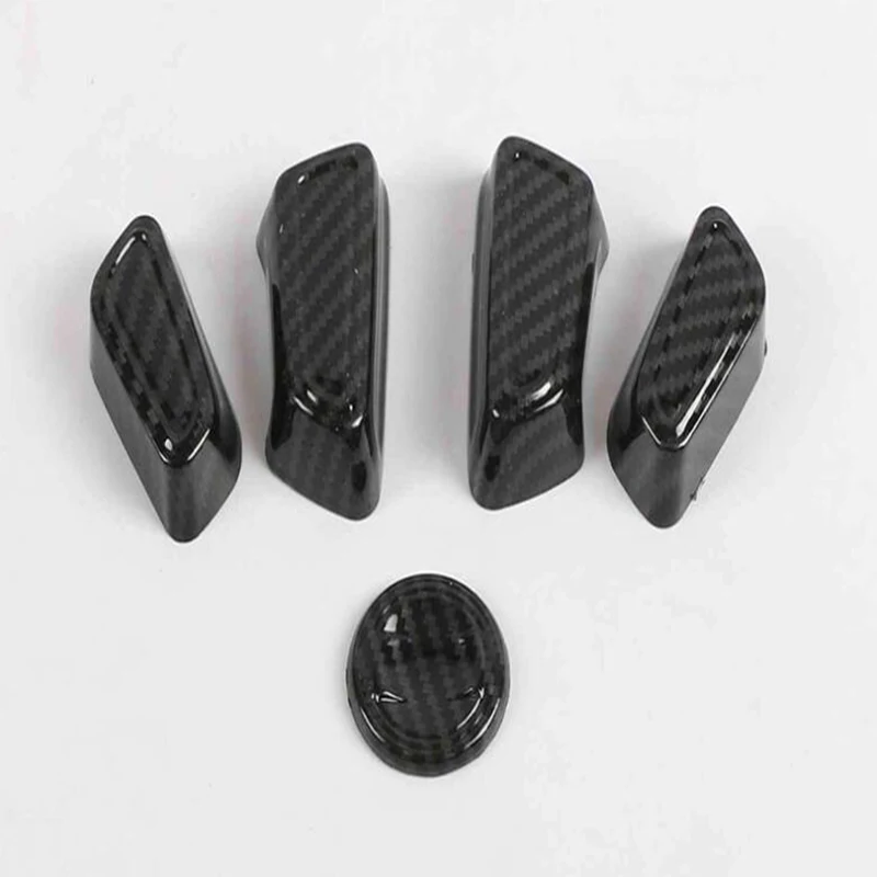 

DNHFC Car adjustment button decorative cover carbon fiber style For Toyota Rav4 2019-2020