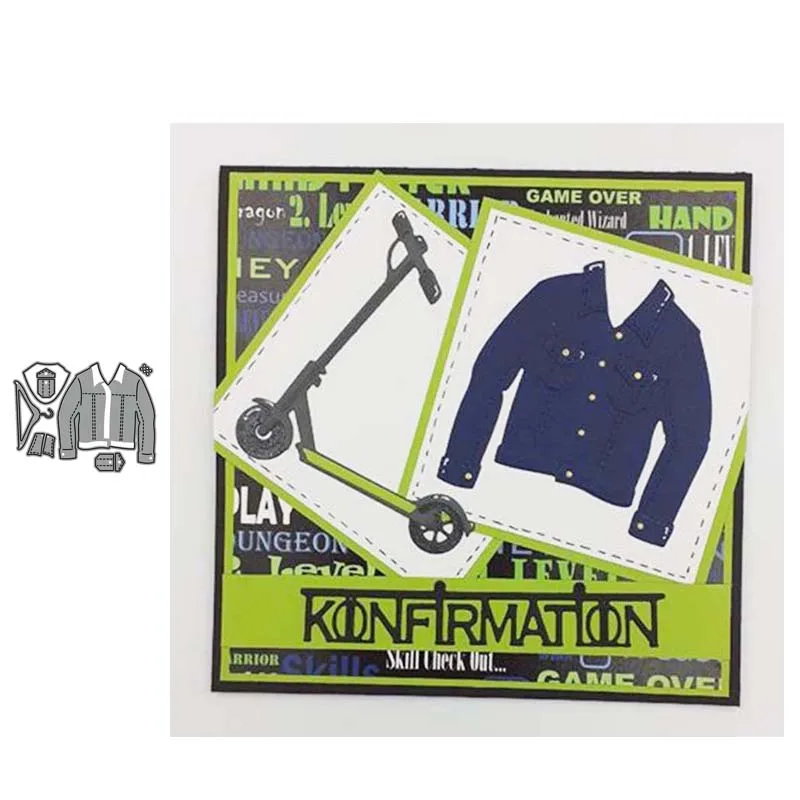

Metal cutting dies Denim jacket die mold decoration Scrapbook paper craft knife mould blade punch stencils die