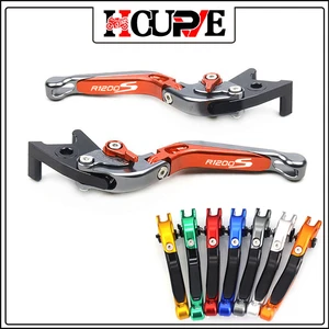 For BMW R1200S R1200 S 2006 2007 2008 Motorcycle Accessories Folding Extendable Brake Clutch Levers LOGO R1200S