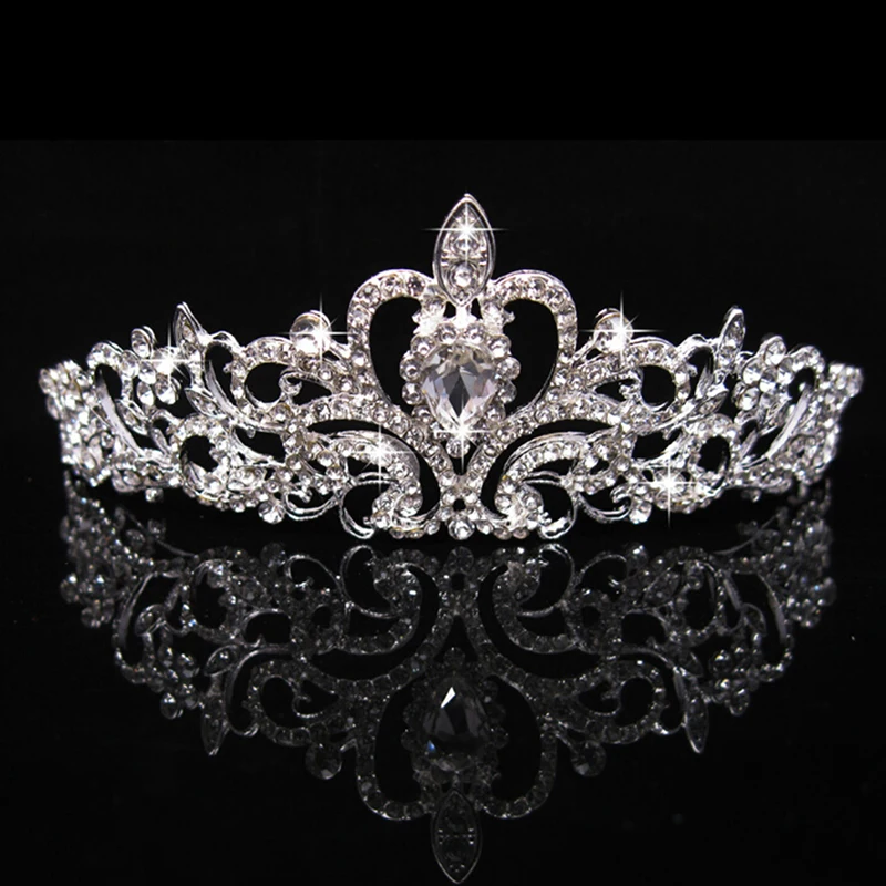 

Women Wedding Princess Crown Headband Hair Band Jewelry Crystal Rhinestone Tiara And Crowns Bridal Hair Accessories