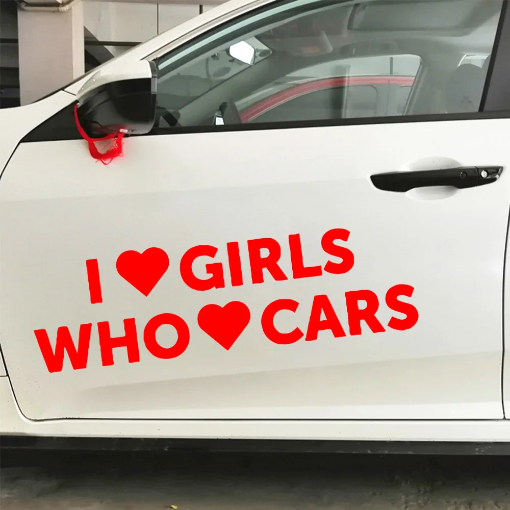 

Free shipping I love Car Stickers Car Decal Sticker Art Car Quotes Stickers Window Decor Rear Windshield Modern Fashion Decals