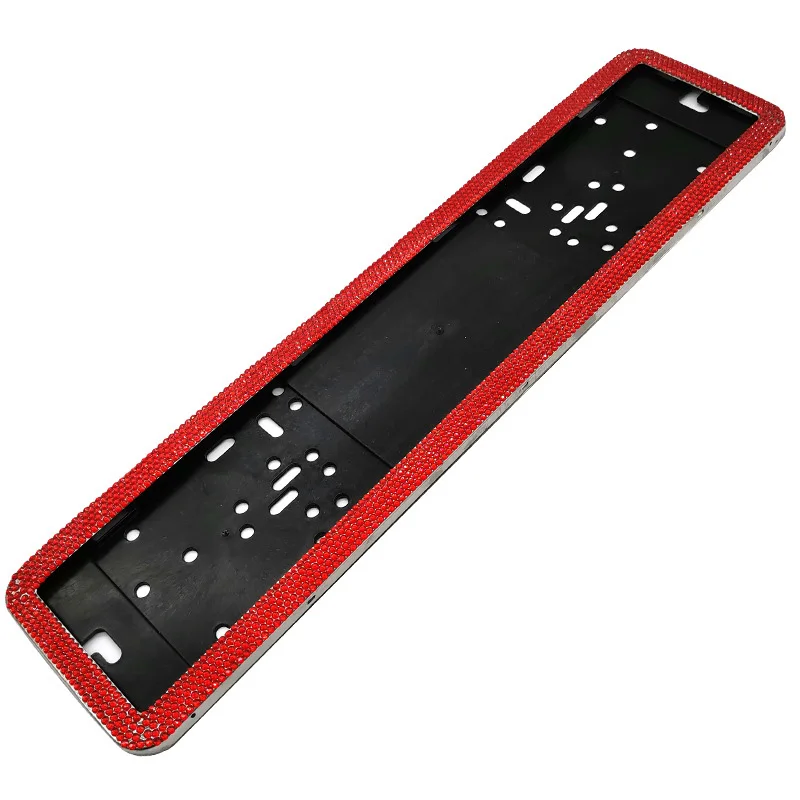 

1 Set Stainless Steel European German Russian Car License Plate Frame Number plate Holder Universal License Plate Holder Frame