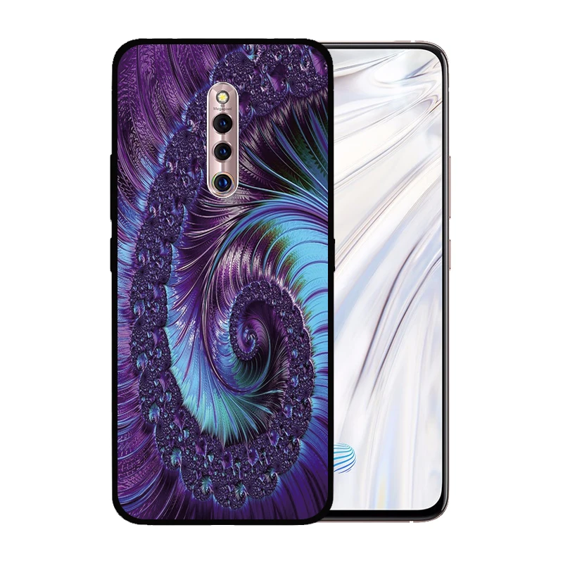 Мягкий силиконовый черный чехол ТПУ для VIVO X27 Pro X23 X21 X20 X7 X9S Plus Fantasy Ретро Винтажный