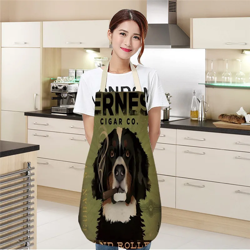 Фартуки с собаками современный минималистичный симпатичный фартук рисунком