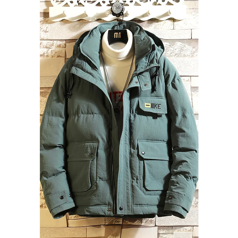 Зимние мужские парки с капюшоном новинка 2018 года толстая парка Мужская брендовая