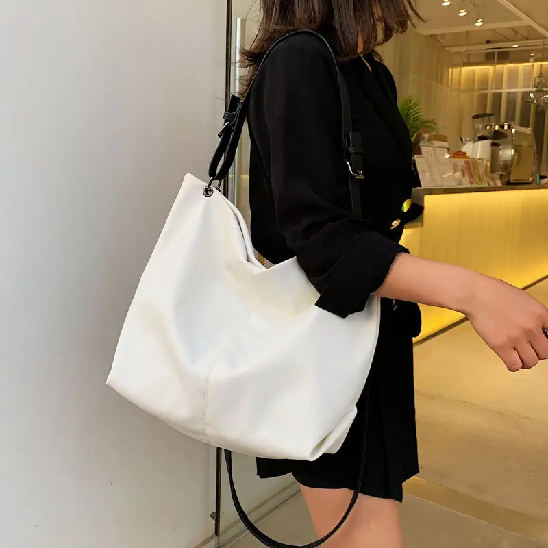 

Women's Bag 2020 New Trendy Korean Style Ins Versatile Simple Large Capacity Totes Shoulder Crossbody Portable Big Bag