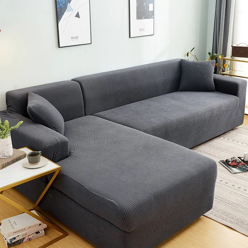 

Universal Luxury Sofa Cover Soft Knitted Elastic Modern Nordic Sofa Cover Elastic Living Room Copri Divano Home Textile DG50SC