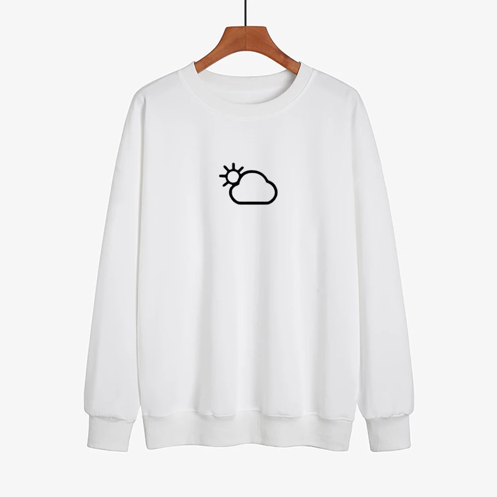 

Winter Funny Sweatshirt Hoodies Cute Weather Icon Long Sleeve Hoodies Pullover