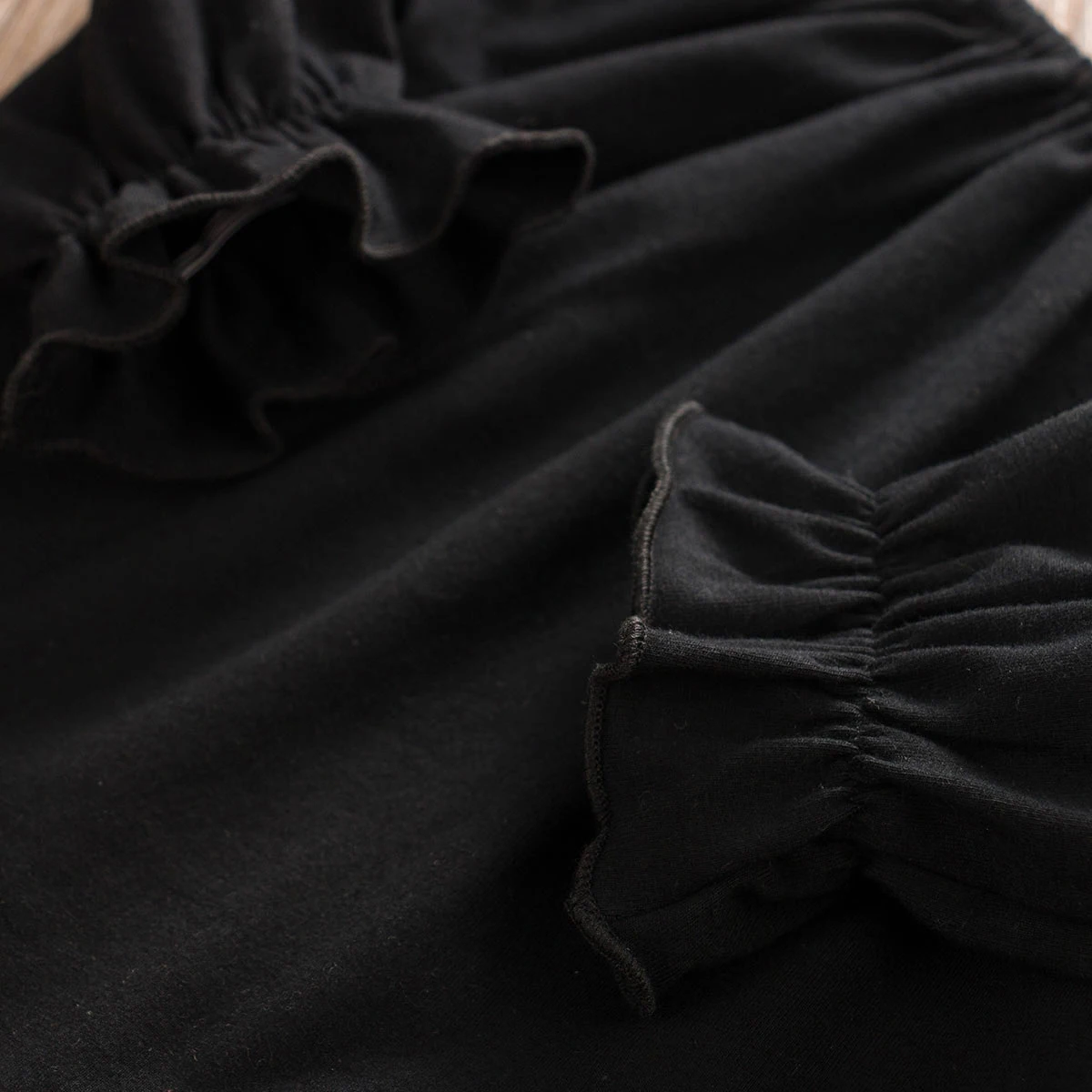 

Newborn Kids Baby Girl 1T-6T Autumn Clothes T-shirt Tops+Leopard Flared Pants Outfits