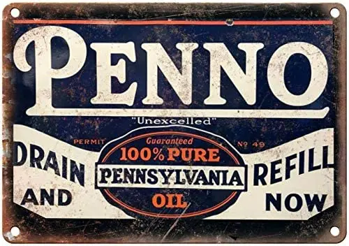 

Adkult Penno Pennsylvania Oil Porcelain Look Reproduction Metal Sign U225