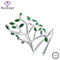 huisept fashion ring silver 925 jewelry leaf shape open finger rings accessories for women wedding promise party gift wholesale