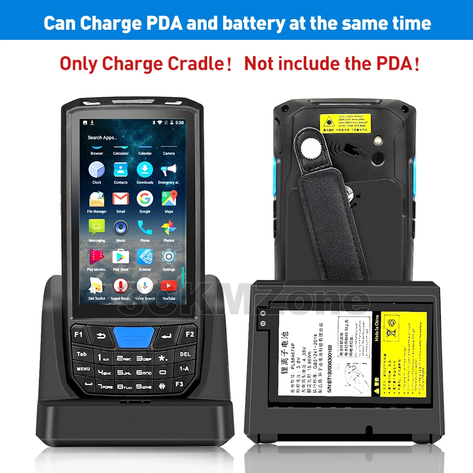 Зарядное устройство для портативного КПК Android 7 0 2G 16G с 4200mAh GZPDA05 T80|Сканеры| |